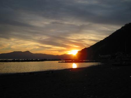 Coucher de soleil sur la plage!