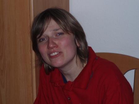 Alex, mon ancienne chef chez ED, sale tête après 19h de boulot!!